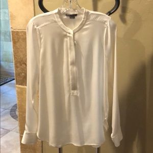 Vince Long Sleeve Silk Blouse